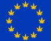 Europese vlag, de sterren zijn vervangen door cannabisbladeren